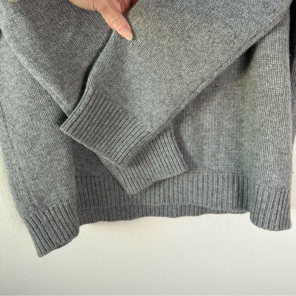 ANINE BING Rosie Gray Pullover Knit Cashmere Sweater SZ S - Picture 7 of 9